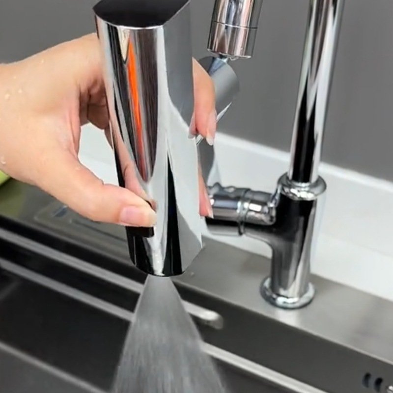 Kitchen Faucet Waterfall Outlet Splash Proof Universal Rotating Bubbler Multifunctional Water Nozzle Extension Kitchen Gadgets - الصورة 7